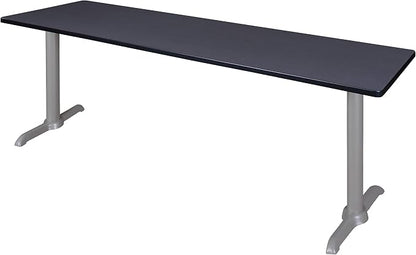 Romig Pillar 84" x 24" Training Table- Grey/Grey Base
