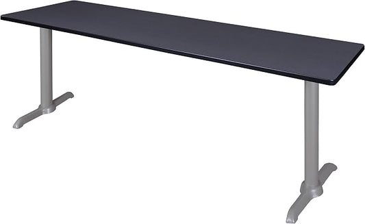 Romig Pillar 84" x 24" Training Table- Grey/Grey Base