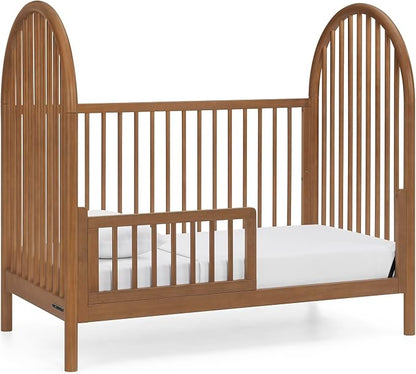 Delta Children Cannon 4-in-1 Convertible Crib - Converts from Baby Crib to Toddler Bed, Daybed and Sofa Bed, Fits Standard Full-Size Crib Mattress, Chestnut