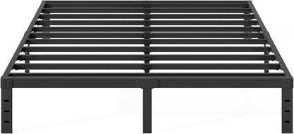 Queen Bed Frame Heavy Duty,14" High Black Metal Platform Bed Frame,Sturdy Steel Frame,Support up to 3500lbs,No Box Spring Needed,Noise-Free,Easy Assembly