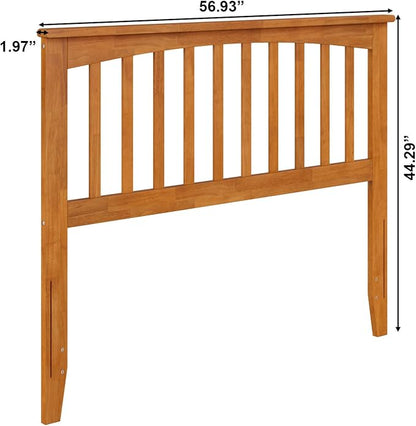 AFI, Mission Full Solid Wood Headboard, Light Toffee