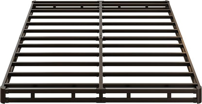 Lutown-Teen 3 Inch Full Size Box Spring Low Profile, Heavy Duty Metal Box Spring Full Bed Base with Fabric Cover, Mattress Foundation, Noise Free, Easy Assembly