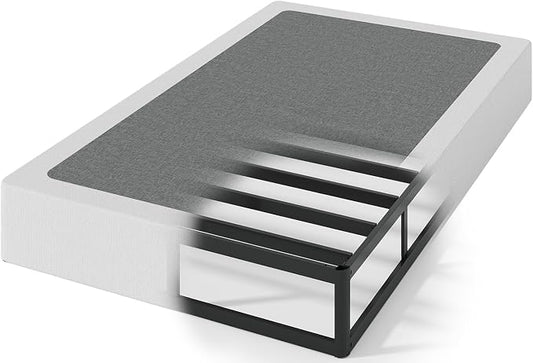 OSASET Twin Box Spring, 7 Inch Twin Box Spring Only, 3000 lbs Heavy Duty Metal Frame Mattress Foundation with Fabric Cover, Easy Assembly-Noise Free