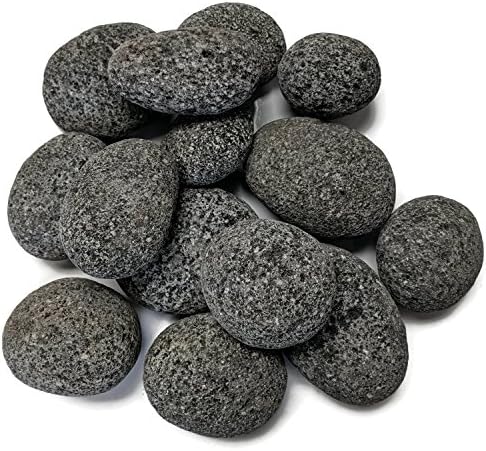 Midwest Hearth Tumbled Lava Rocks for Fire Pits, Large (2-3 In), 10 Lbs