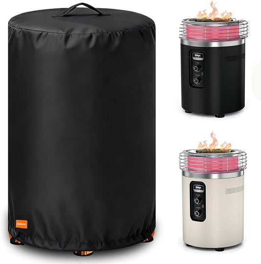 Cover for Ninja Fireside 360 Fire Pit,Outdoor Heavy Duty 600D Waterproof Cover for Ninja Fireside 360 Outdoor Heater,Designed with Buckles and Drawstring to Fix,Fits Ninja Fireside 360 Firepit