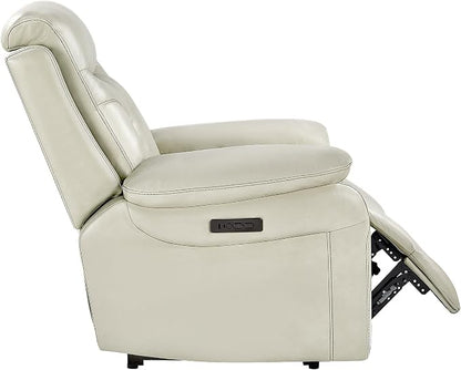 KISLOT Power Recliner Chair Wall Hugger Recliner with Adjustable Headrest and Footrest Dual Motor Electric Faux Leather Reclining Sofa with USB/Type-C Charging for RV Living Room Bedroom
