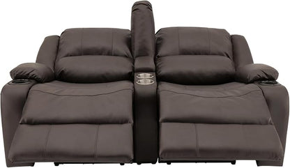 RecPro Charles 64" RV Wall Hugger Reclining Sofa | Chestnut