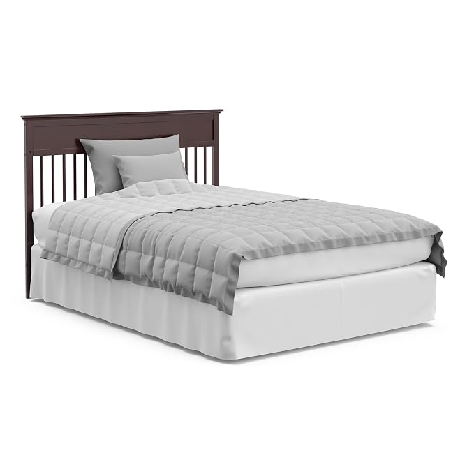 Storkcraft Carmel 5-in-1 Convertible Crib - GREENGUARD Gold Certified, Converts to Toddler Bed & Full-Size Bed, Fits Standard Full-Size Crib Mattress, 4 Adjustable Mattress Heights (Espresso)