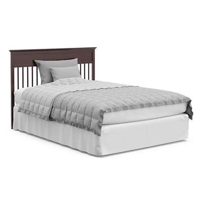 Storkcraft Carmel 5-in-1 Convertible Crib - GREENGUARD Gold Certified, Converts to Toddler Bed & Full-Size Bed, Fits Standard Full-Size Crib Mattress, 4 Adjustable Mattress Heights (Espresso)