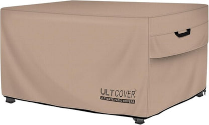 ULTCOVER Rectangular Gas Fire Pit Table Cover 44x32 inch Waterproof Heavy Duty Firepit Cover