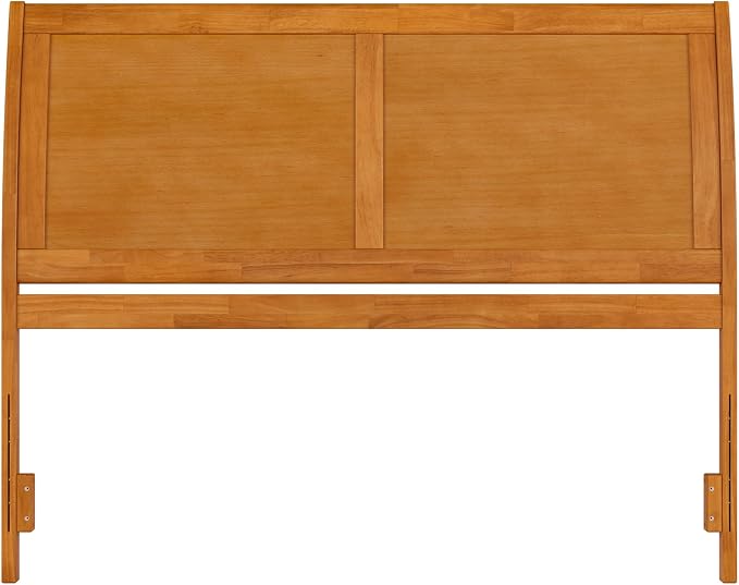AFI, Portland Queen Sleigh Solid Wood Panel Headboard, Light Toffee