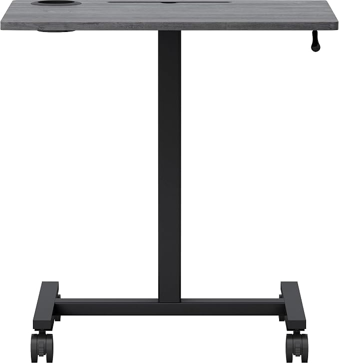 Lorell Height-Adjustable Mobile Desk