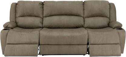 RecPro Charles 94" Powered Triple RV Wall Hugger Recliner | Drop Down Console | RV Furniture with Upgraded 2023 Fabric (Putty)