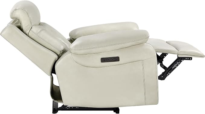 KISLOT Power Recliner Chair Set of 2, Wall Hugger Recliner with Adjustable Headrest and Footrest Dual Motor Electric Faux Leather Reclining Sofa with USB/Type-C Charging for RV Living Room Bedroom