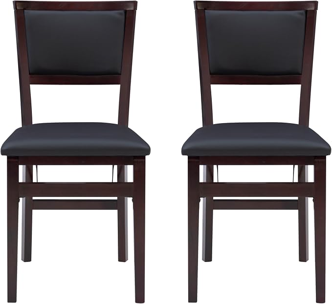 Linon Keira Pad Folding Chair, Set of 2, Engineered Wood
