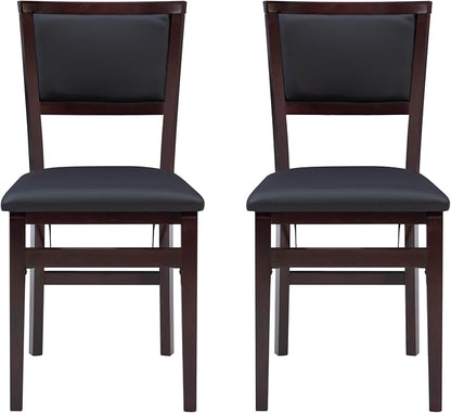 Linon Keira Pad Folding Chair, Set of 2, Engineered Wood