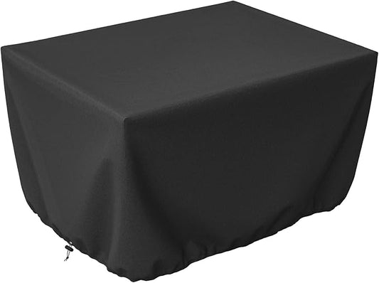 SHINESTAR Fire Pit Table Cover for Outland Living 401/403 Outdoor Propane Gas Fire Table, 44 Inch Heavy Duty Waterproof Rectangular Fire Pit Cover, Black