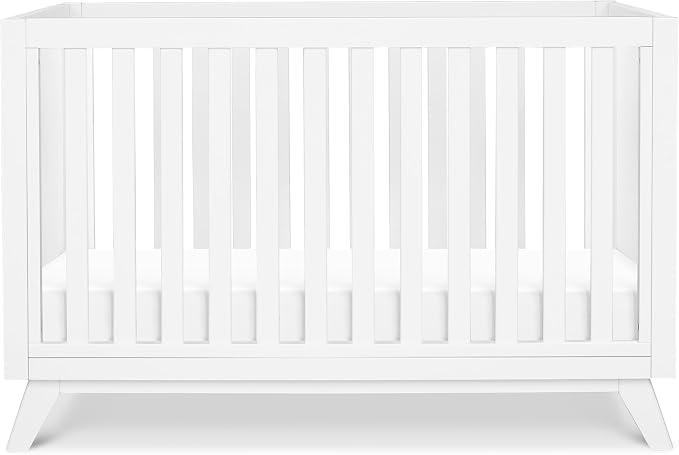 Davinci Otto 3-in-1 Convertible Baby Crib, GREENGUARD Certified, White | Converts to Toddler Bed & Daybed, 4 Adjustable Mattress Heights - Toddler Conversion Kit Sold Separately, Easy to Assemble