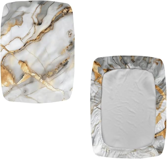Marble Print Bar Stool Covers Rectangle Set of 2 Stretch Barstool Seat Covers Bar Stool Chair Covers Rectangle Removable Bar Stool Seat Covers Bench Covers Slipcover Vanity Chair Cover