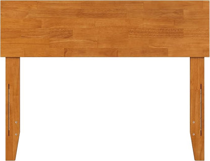 AFI, Orlando Twin Adjustable Modern Solid Wood Panel Headboard, Light Toffee