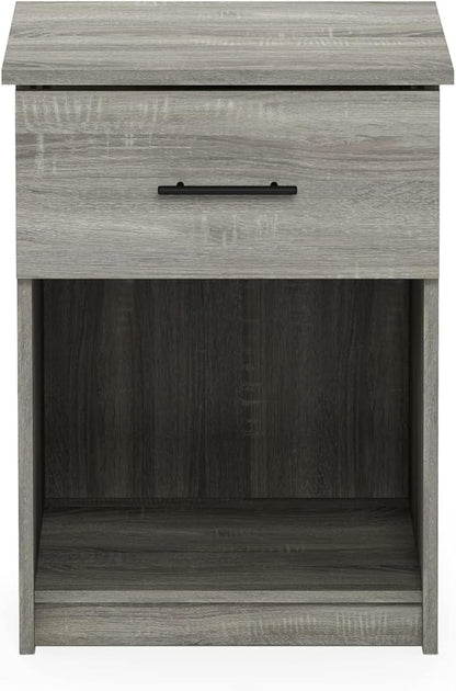 Furinno Tidur Nightstand, French Oak Grey