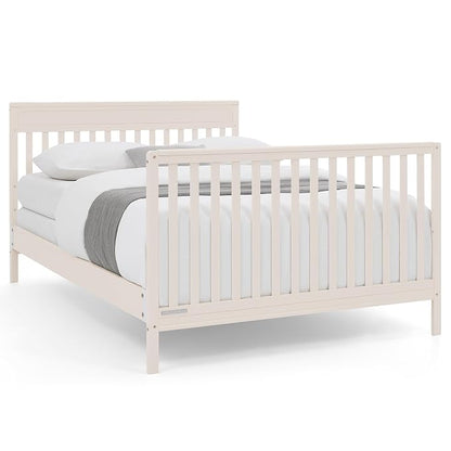 Delta Children Isabelle 6-in-1 Convertible Crib, Converts to Toddler Bed, Daybed, Sofa & Full Bed with/Without Footbaord, Greenguard Gold Certified, Mattress Heights, Soft Beige