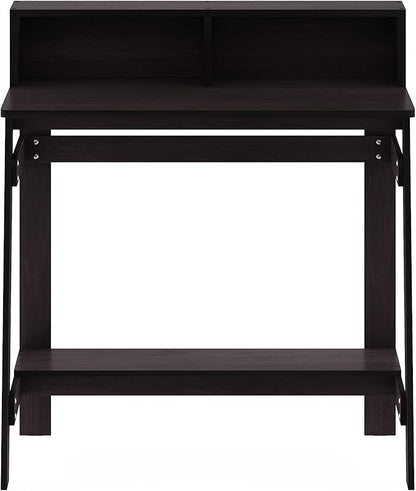 Furinno Simplistic A Frame Computer Desk, Dark Walnut