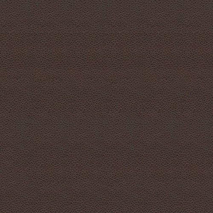 HomePop 24" Round Leatherette Storage Ottoman - Chocolate Brown