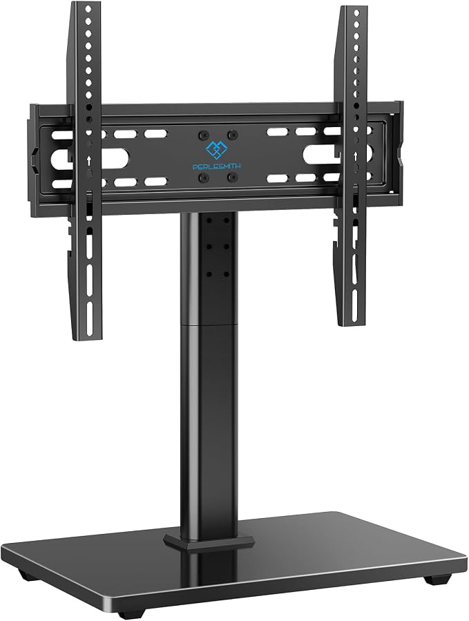 PERLESMITH Universal TV Stand Legs for 32-70 inch TVs up to 99 lbs, Height Adjustable Tabletop Television Stand Mount, Universal TV Base for Livingroom & Bedroom, VESA 400x400mm PSTVS04-N2