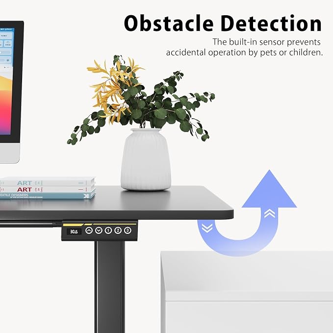 Dual Motor Electric Standing Desk Frame,Adjustable height and length,The maximum size it can accommodate is 63*28 inches for the tabletop,3 Preset Heights,Rated for 264 pounds of weight.Black