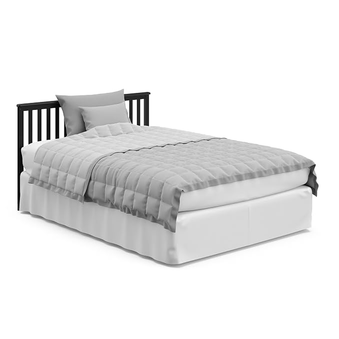 Storkcraft Hillcrest 4-in-1 Convertible Crib (Black) - Converts to Daybed, Toddler Bed, and Full-Size Bed, Fits Standard Full-Size Crib Mattress, Adjustable Mattress Support Base