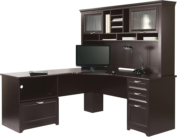 Realspace® Magellan Performance 71"W L-Shape Corner Desk, Espresso