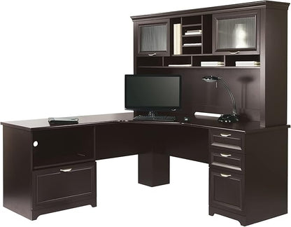 Realspace® Magellan Performance 71"W L-Shape Corner Desk, Espresso