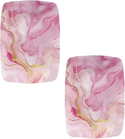 Pink Marble Print Bar Stool Seat Covers Rectangle Stool Covers Set of 2 Bench Covers Slipcover Rectangle Stretch Counter Height Bar Stools Slipcovers Counter Stool Covers Saddle Seat Cover