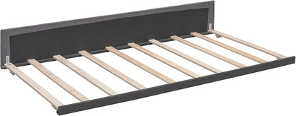 Ball & Cast Queen Bed Frame with 2 Drawers and 1 Twin XL Trundle, Linen Upholstered Platform Bed Frame Queen Size with Button Tufted Headboard & Wood Slats Support,No Box Spring Needed,Dark Gray