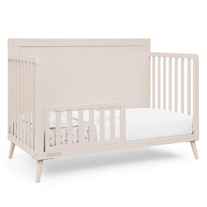 Delta Children Lola 6-in-1 Convertible Crib - Converts from Baby Crib to Toddler Bed, Daybed, Sofa Bed and Full-Size Bed with and Without Footboard, Fits Standard Full-Size Crib Mattress, Soft Beige