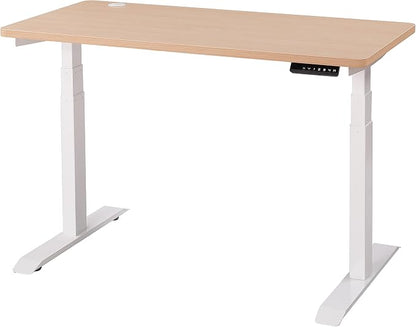 UNICOO Melamine 47.2 x 23.6 Inch Universal Table Top for Standard and Sit to Stand Height Adjustable Home and Office Desk Frames (Tabletop 47.2 - Light Oak)