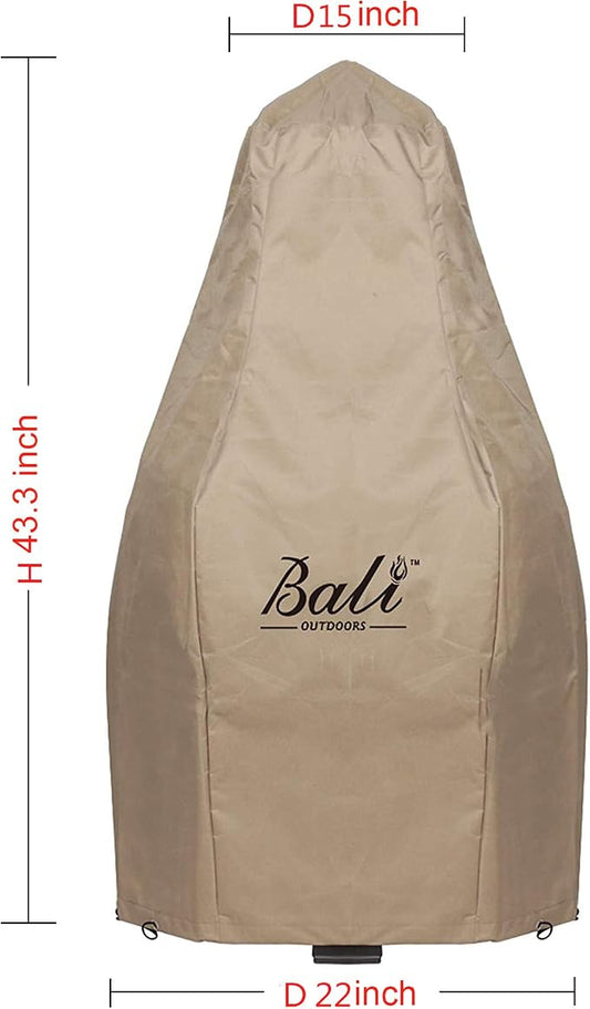 BALI OUTDOORS Patio Chiminea Cover H43.3'' x D22''