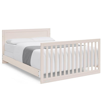 Delta Children Lola 6-in-1 Convertible Crib - Converts from Baby Crib to Toddler Bed, Daybed, Sofa Bed and Full-Size Bed with and Without Footboard, Fits Standard Full-Size Crib Mattress, Soft Beige