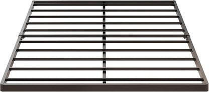 Yicensen 1.6 Inch Bunkie Board Queen Heavy Duty Low Profile Metal Queen Box Spring Bed Base Sturdy Mattress Foundation, Easy Assembly, Noise Free, Black