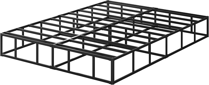 Lutown-Teen 12 Inch Full Size Box Spring High Profile, Heavy Duty Metal Box Spring Full Bed Base with Fabric Cover, Mattress Foundation, Noise Free, Easy Assembly