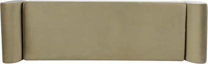 HomePop 60" Modern Storage Bench with Wood Legs - Light Sage Green Velvet