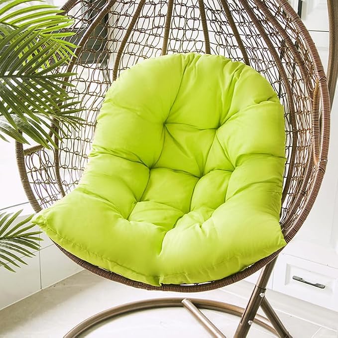 Hammock Swing Egg Chair Cushion Replacement, Hanging Basket Seat Pillow | Thick, 31.5 x 43.3 inches, High Elasticity Cotton, Soft Back Pads, Indoor, Outdoor, Garden, Office, Patio, Porch, Furniture