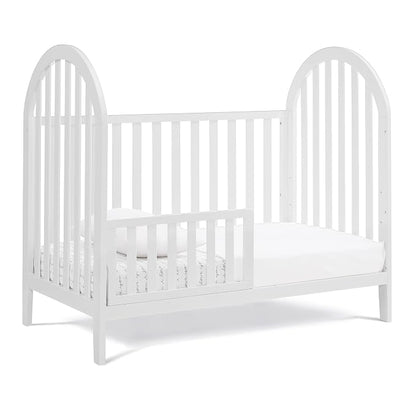 Delta Children Milano 4-in-1 Convertible Crib - Greenguard Gold Certified, Bianca White