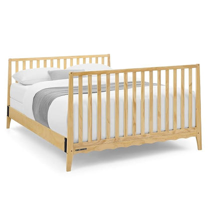 Delta Children Lulu 5-in-1 Convertible Crib, Converts to Toddler Bed, Daybed, Sofa & Full-Size Bed, Greenguard Gold Certified, Fits Standard Crib Mattress, 3 Mattress Heights for Baby, Natural