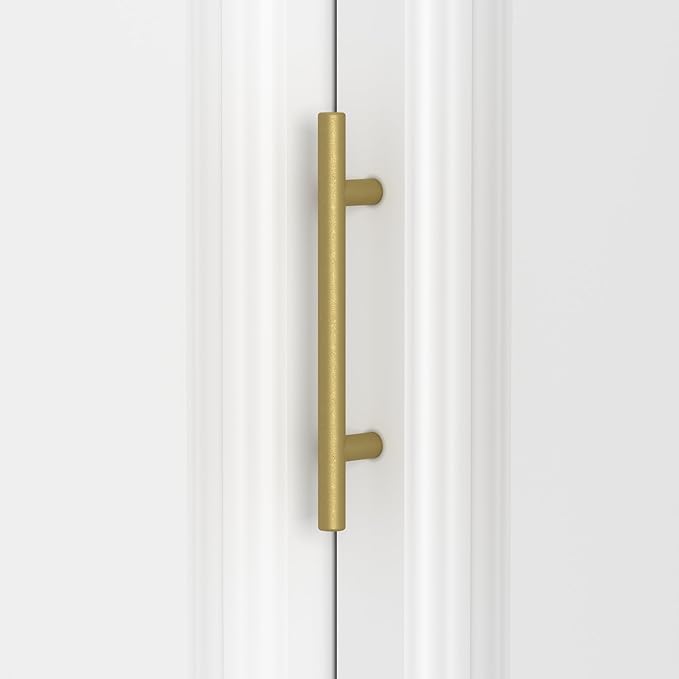 AIEGLE Corner Armoire Wardrobe Closet with Drawers, White Coat Closet with Doors, Modern Tall Wardrobe Corner Cabinet Closet with Hanging Rod for Bedroom, Freestanding, White, 35.4"D x 35.4"W x 74.2"H