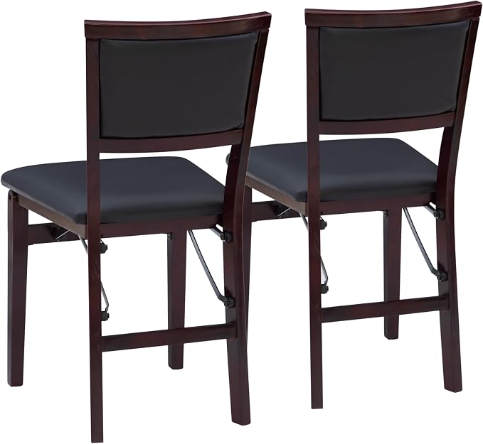 Linon Keira Pad Folding Chair, Set of 2, Engineered Wood