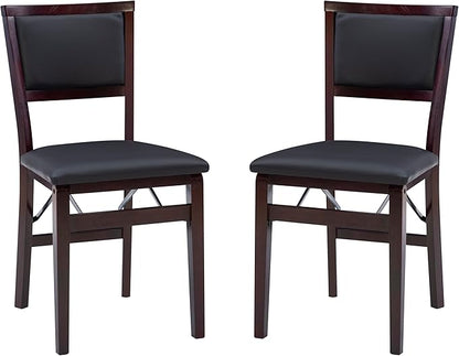 Linon Keira Pad Folding Chair, Set of 2, Engineered Wood