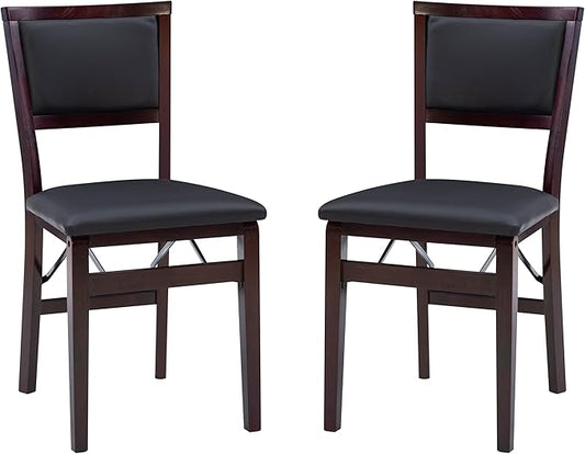 Linon Keira Pad Folding Chair, Set of 2, Engineered Wood