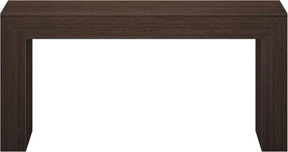 Plank+Beam Grand Console Table, 66 Inch Modern Solid Wood Sofa Table, Narrow Entryway Table for Hallway, Behind The Couch, Living Room, Foyer, Walnut Wirebrush